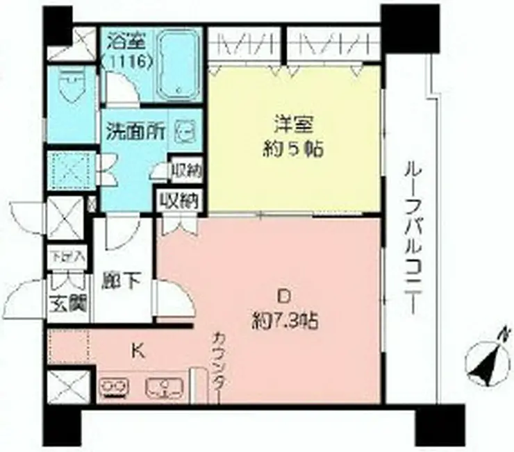パレステュディオ神田EAST 6階階 間取り