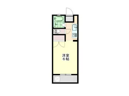 セントラルハウス上荒田(1K/3階)の間取り写真