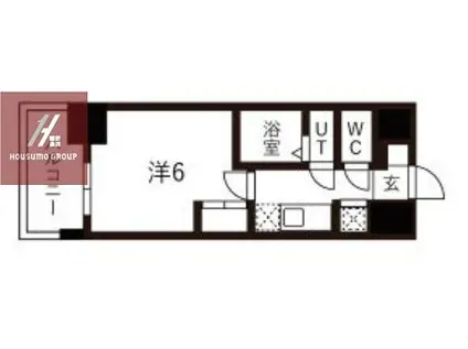 ワールドアイ大阪城イーストIII(1K/7階)の間取り写真