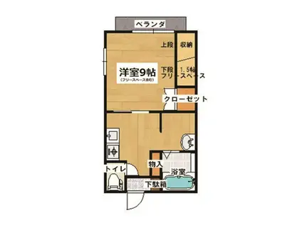 AP CATS(1K/2階)の間取り写真