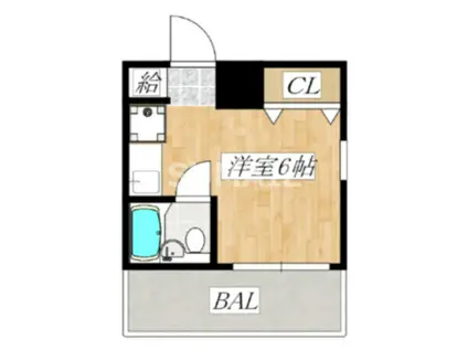 ユネックスヒルズ(ワンルーム/2階)の間取り写真