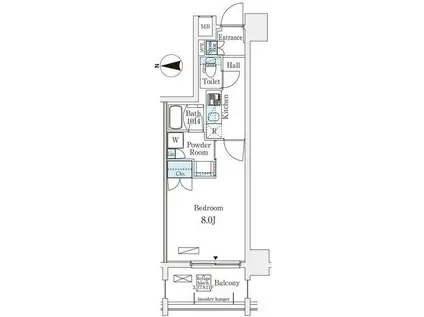 アーバンプレミア秋葉原(1K/10階)の間取り写真