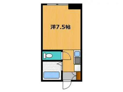 ぐらんどりぶ五番館(ワンルーム/3階)の間取り写真