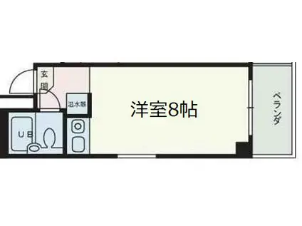 メゾン宮田(ワンルーム/5階)の間取り写真