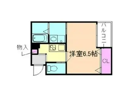 1ER つばきII(1K/3階)の間取り写真