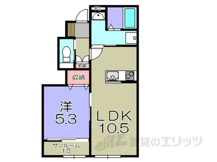 グッドライフステージ中野B(1LDK/1階)の間取り写真