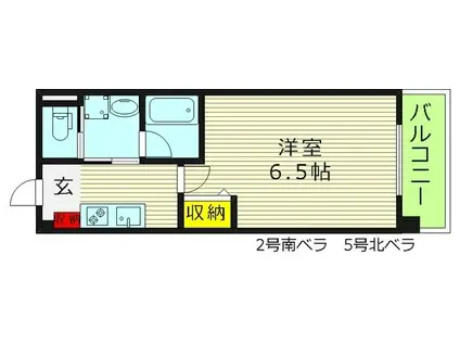 リアライズ関目(1K/2階)の間取り写真