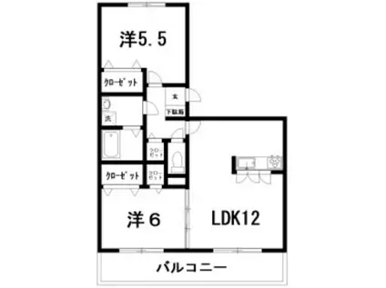 パストラル(2LDK/2階)の間取り写真