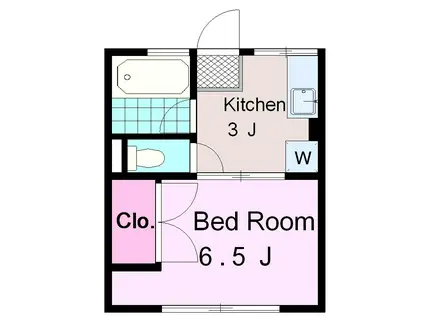 シティハイムKOYAMA(1K/1階)の間取り写真