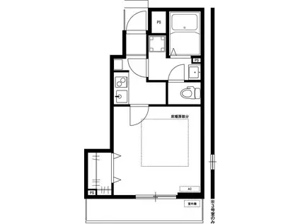リブリ・新中里(1K/1階)の間取り写真