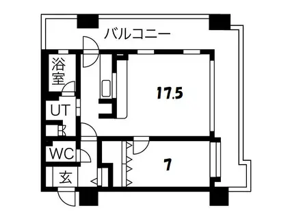 S-FORT中島公園(1LDK/2階)の間取り写真
