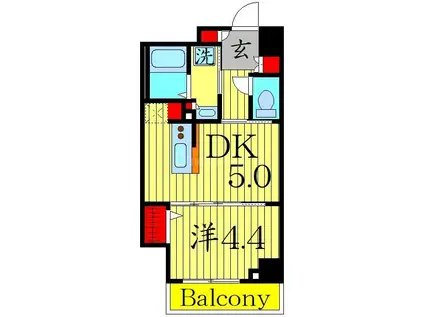 CRACIA本所吾妻橋(1DK/2階)の間取り写真