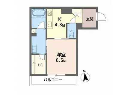 グランメゾン天神 A(1K/1階)の間取り写真