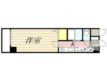 セレス香住ヶ丘II(1K/2階)の間取り写真