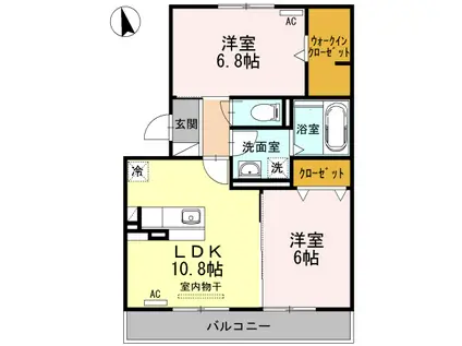 サクセスV(2LDK/3階)の間取り写真