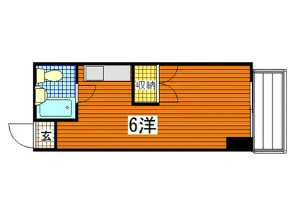 ヴィラ海岸通(ワンルーム/7階)の間取り写真