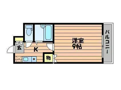 FFタワー(1K/8階)の間取り写真