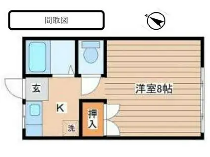 シャトレ―I青山(ワンルーム/2階)の間取り写真