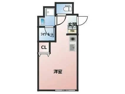 白金5丁目アパートA(ワンルーム/1階)の間取り写真