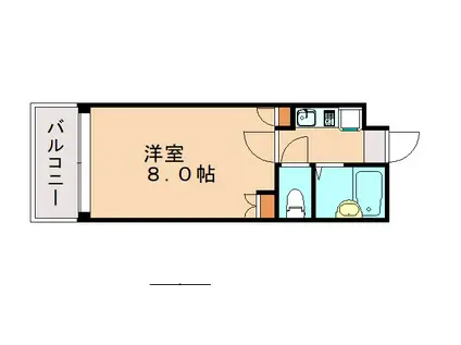 グランマコイ比恵(1K/7階)の間取り写真