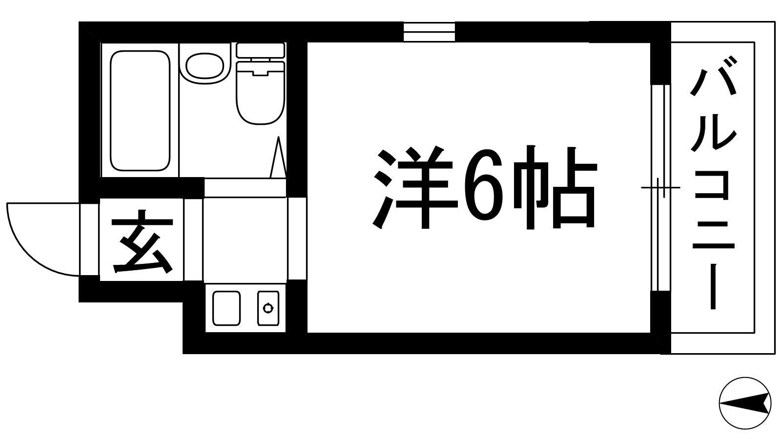 BJビル(ワンルーム/4階)の間取り写真