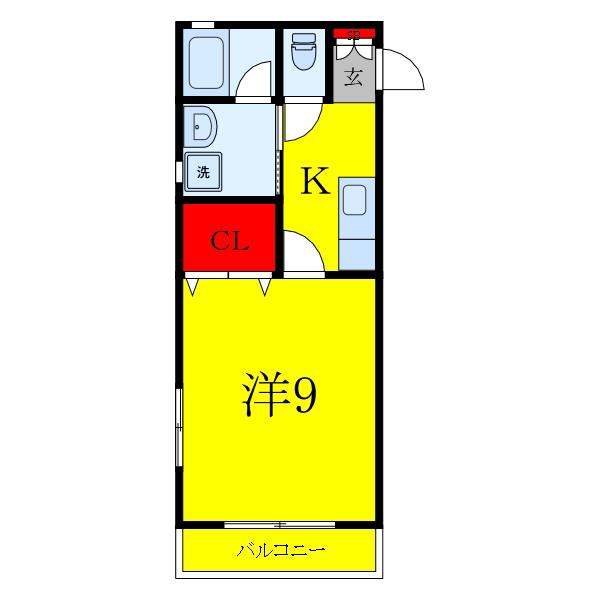 NAGOMI HOUSE(1K/2階)の間取り写真