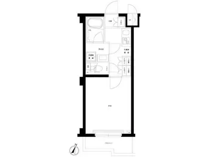 ルーブル板橋泉町弐番館(1K/2階)の間取り写真