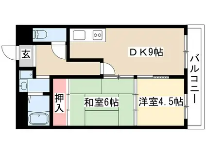 THE TOKUGETU 20(2DK/1階)の間取り写真