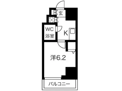 スパシエ八王子クレストタワー(1K/14階)の間取り写真