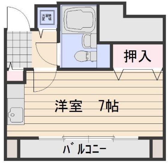 セシルタワー(ワンルーム/13階)の間取り写真