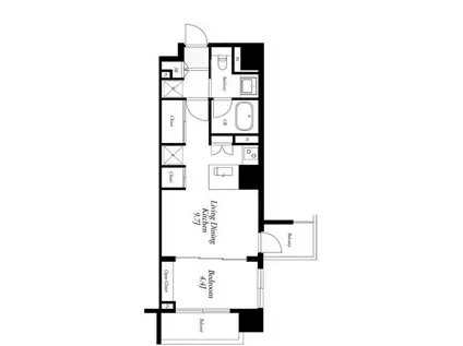 CATS原宿(ワンルーム/10階)の間取り写真