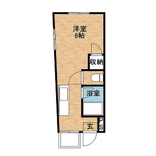メゾンM・H(ワンルーム/4階)の間取り写真
