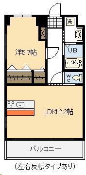 ALTEMEISTER BRILANTE(1LDK/3階)の間取り写真