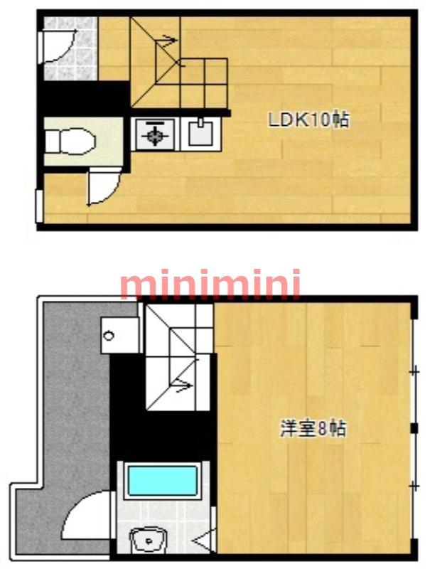 PREFERE(1LDK/2階)の間取り写真