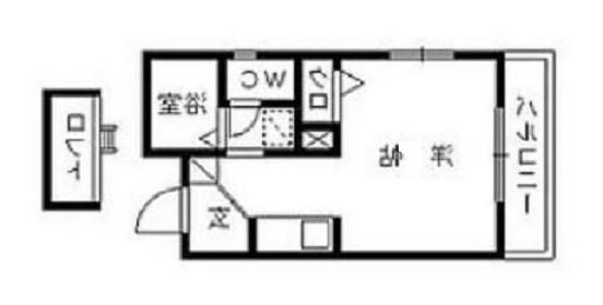 レリブ小池II(1K/3階)の間取り写真