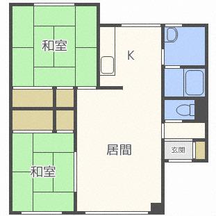 エトワール38(2LDK/2階)の間取り写真