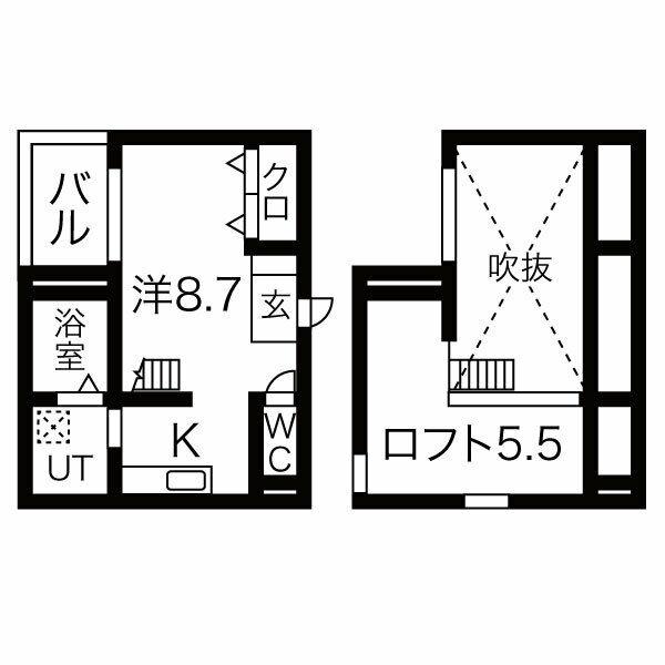 ベーネ日比野(ワンルーム/1階)の間取り写真