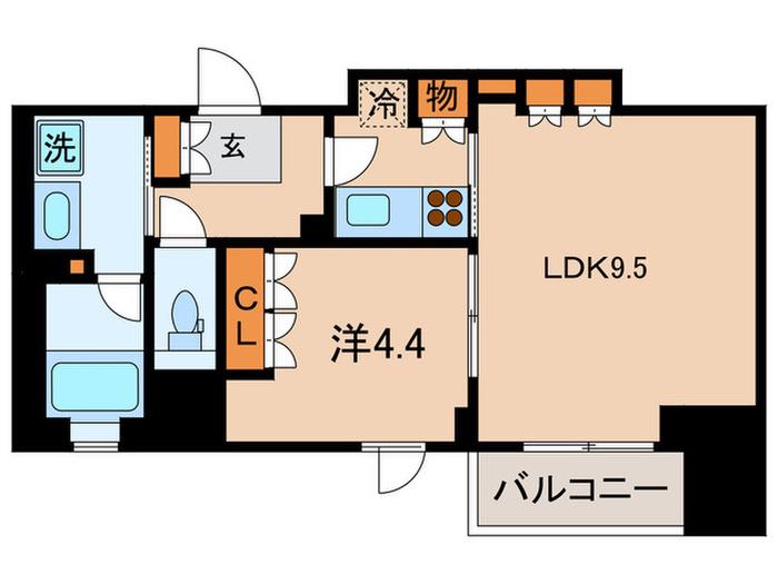 LA DOUCEUR巣鴨(1LDK/8階)の間取り写真