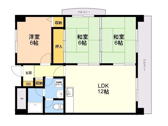 レスピーザ53(3LDK/5階)の間取り写真