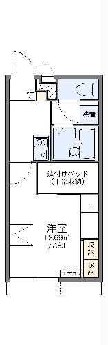 レオパレス栄華西II(1K/1階)の間取り写真