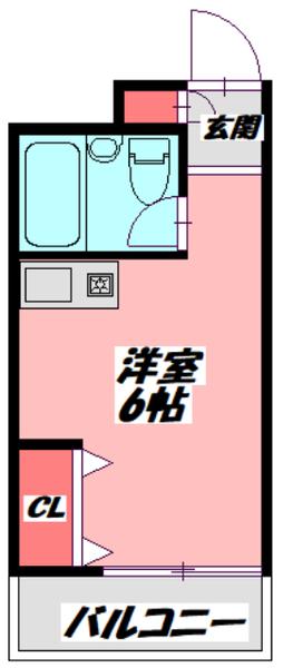 プレアール大和田(ワンルーム/4階)の間取り写真