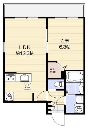 ATOUT COEUR IKEBUKURO(1LDK/1階)の間取り写真