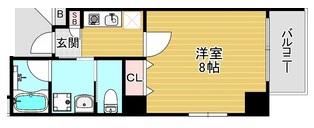 エイトステイツ玉造(1K/4階)の間取り写真