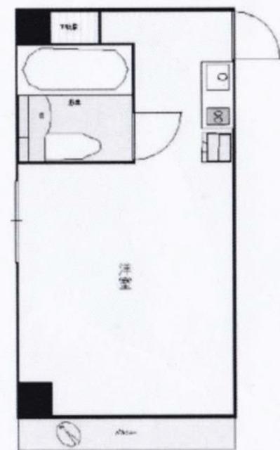 ライオンズマンション川崎第11(ワンルーム/4階)の間取り写真