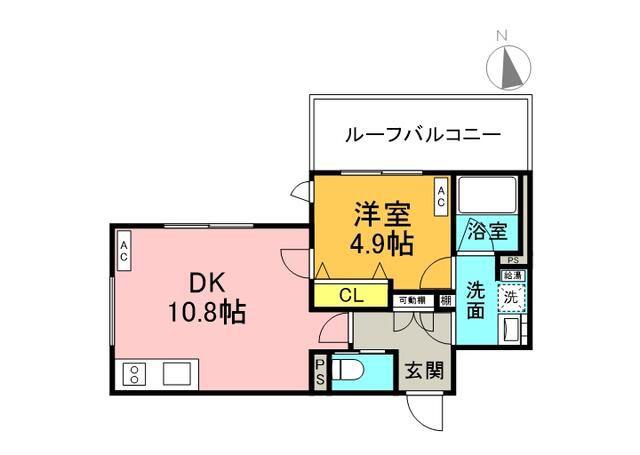 MDM後楽園(1LDK/2階)の間取り写真