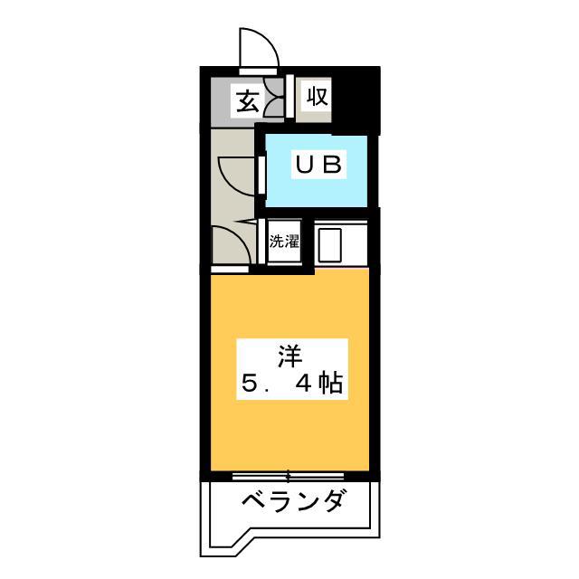 ライオンズマンション平塚駅前(ワンルーム/7階)の間取り写真