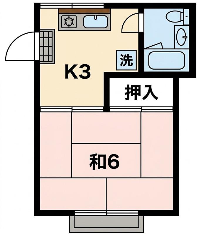 ココットハウス(1K/1階)の間取り写真