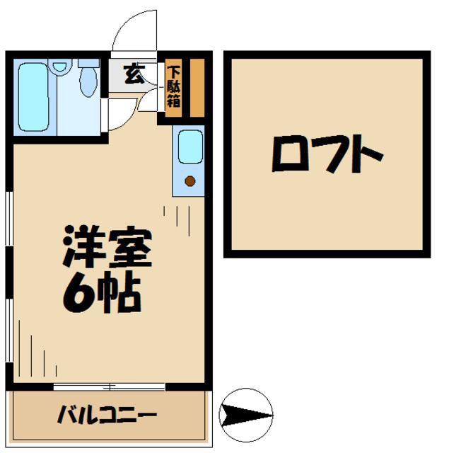 フルセイル橋本II(ワンルーム/3階)の間取り写真