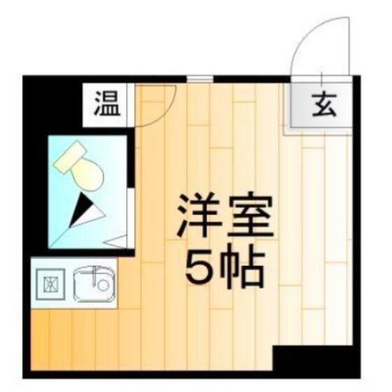 T1東日本橋(ワンルーム/2階)の間取り写真