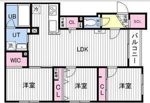 ASTER S14(3LDK/3階)の間取り写真
